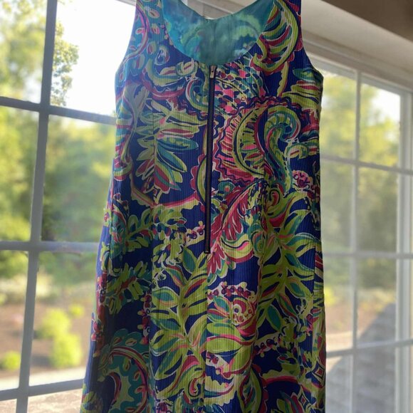 Lilly Pulitzer Vibrant Paisley Shift Dress – Size 2 – Excellent Condition - Picture 3 of 3